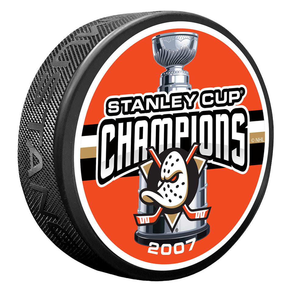 Anaheim Ducks Puck -  1 TIME CHAMP