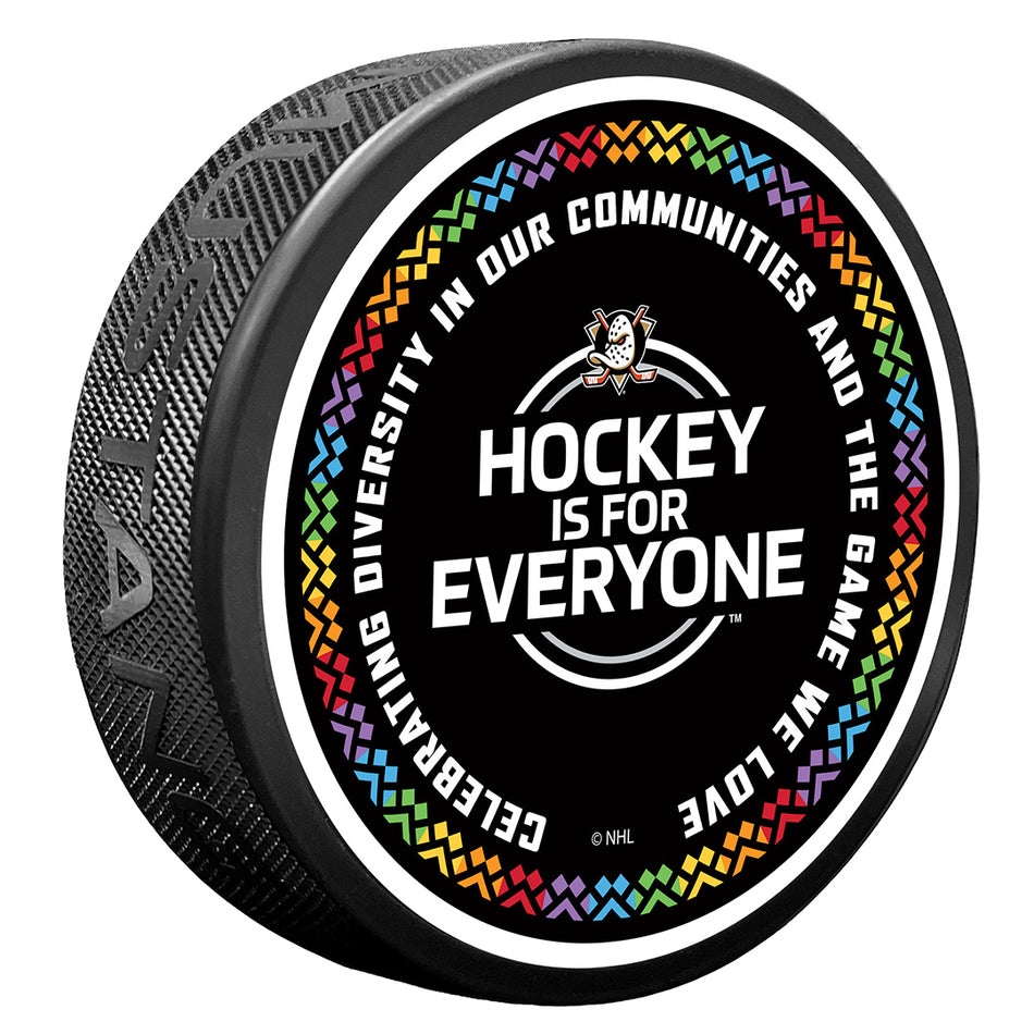 Anaheim Ducks Puck - Hockey is for Everyone