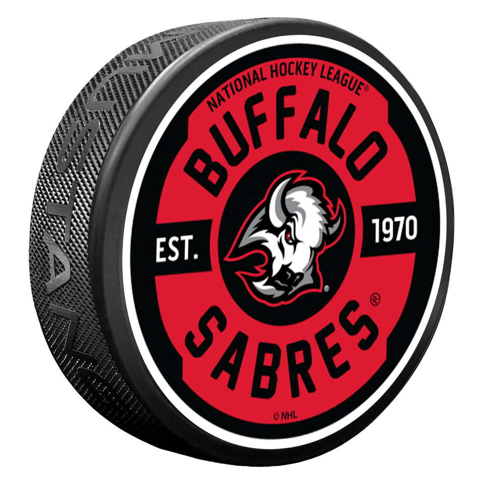 Buffalo Sabres Goathead Gear Textured Puck