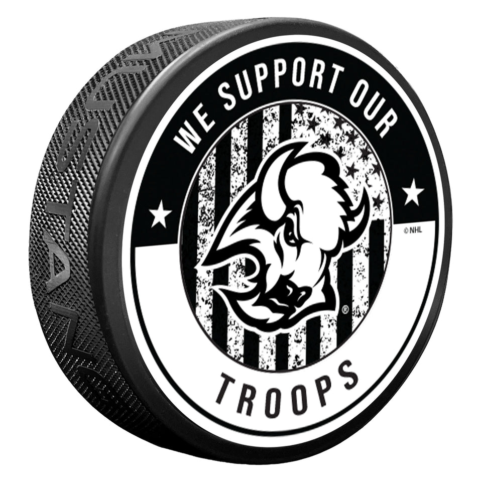 Buffalo Sabres Goathead Puck - Military Appreciation