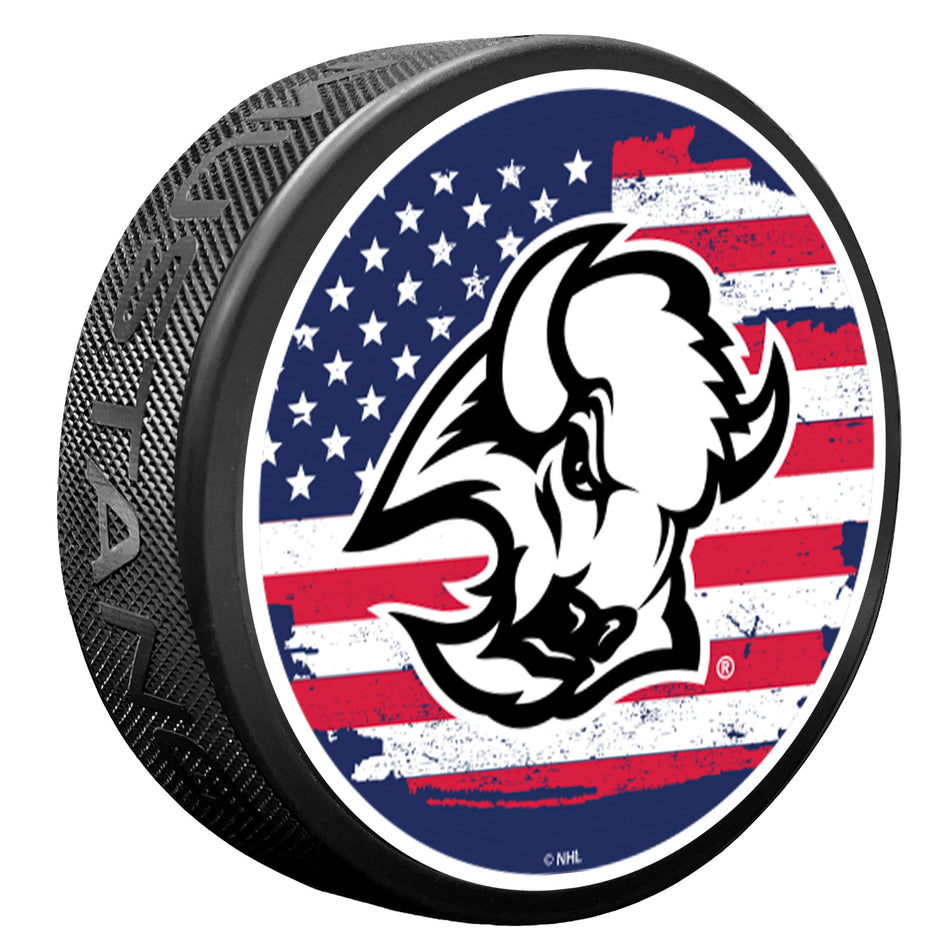 Buffalo Sabres Goathead Puck - Patriot