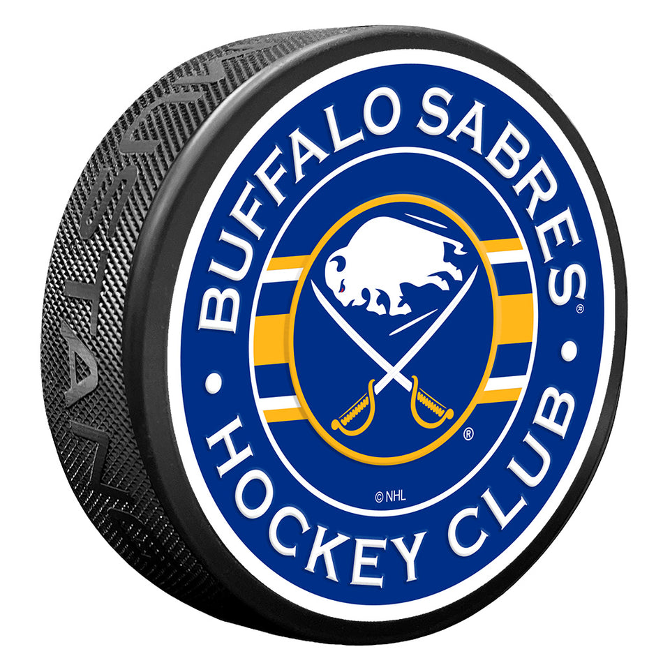 Buffalo Sabres Puck - Stripe Design