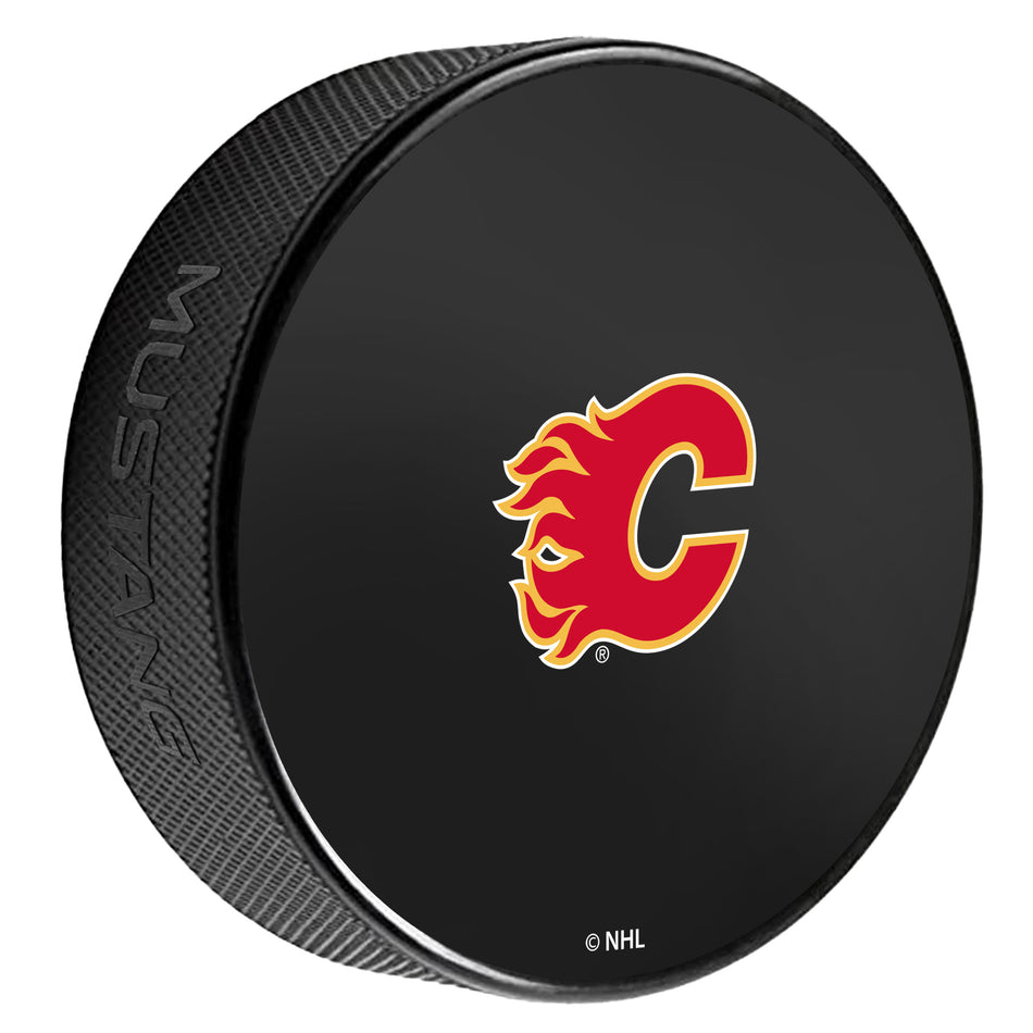 Calgary Flames Puck | Printed Autograph