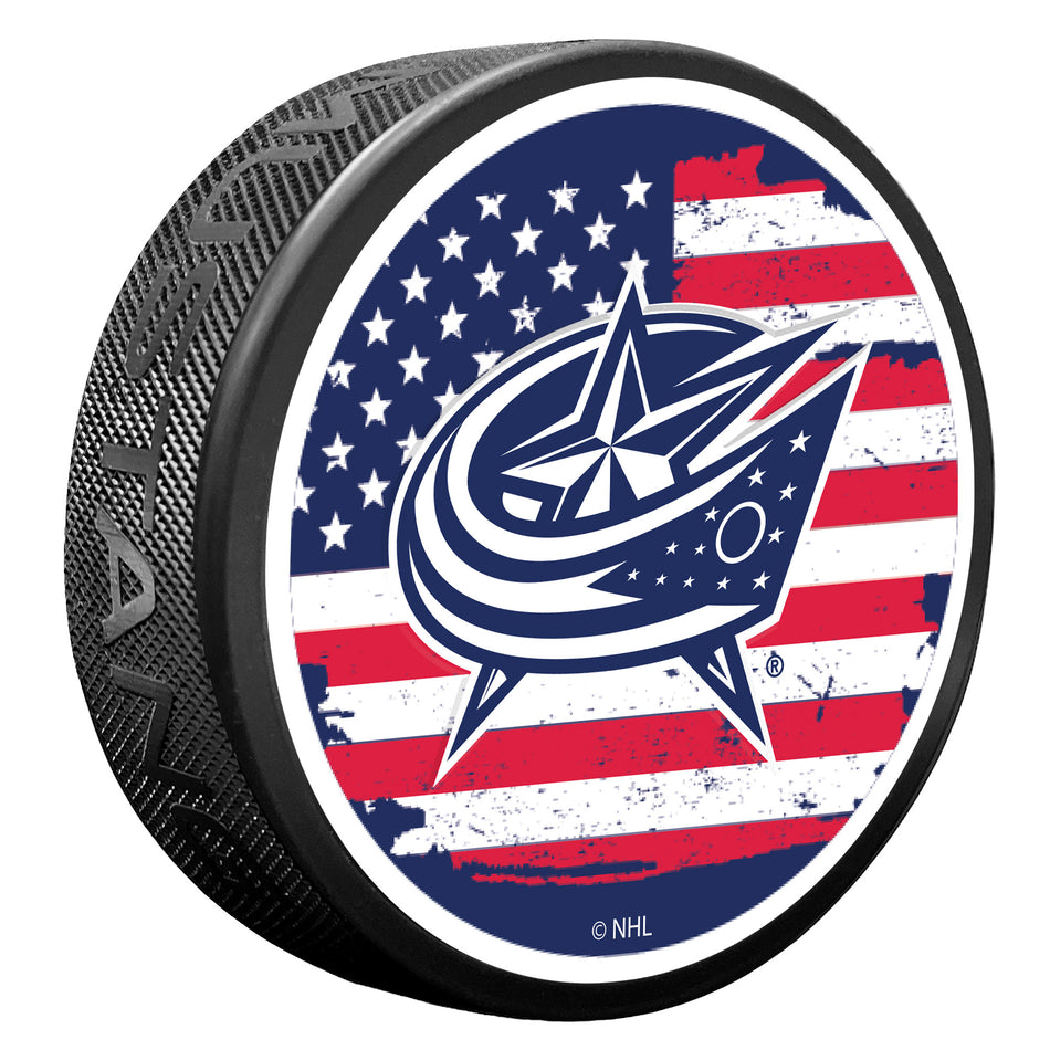 Columbus Blue Jackets Puck - Patriot