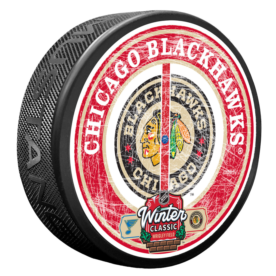 NHL Winter Classic 2025 Center Ice Puck - Chicago Blackhawks