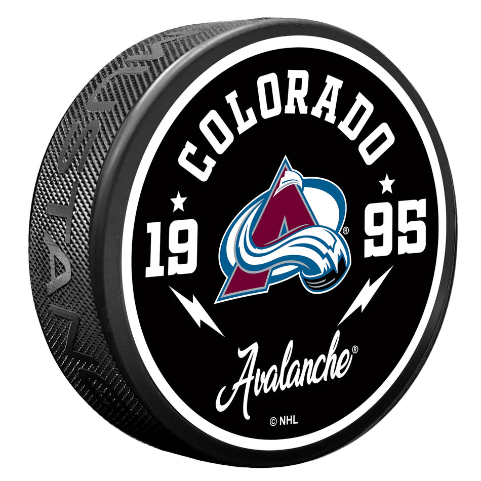 Colorado Avalanche Puck - Bolt
