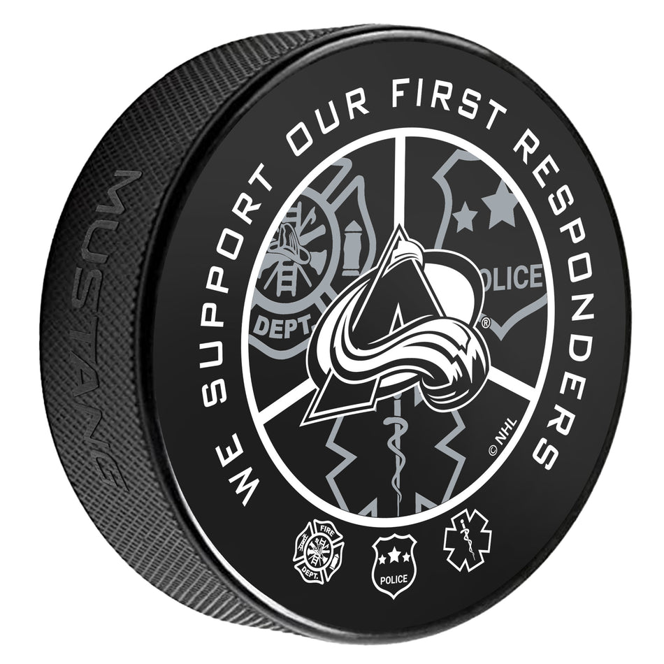 Colorado Avalanche Puck | Printed First Responders