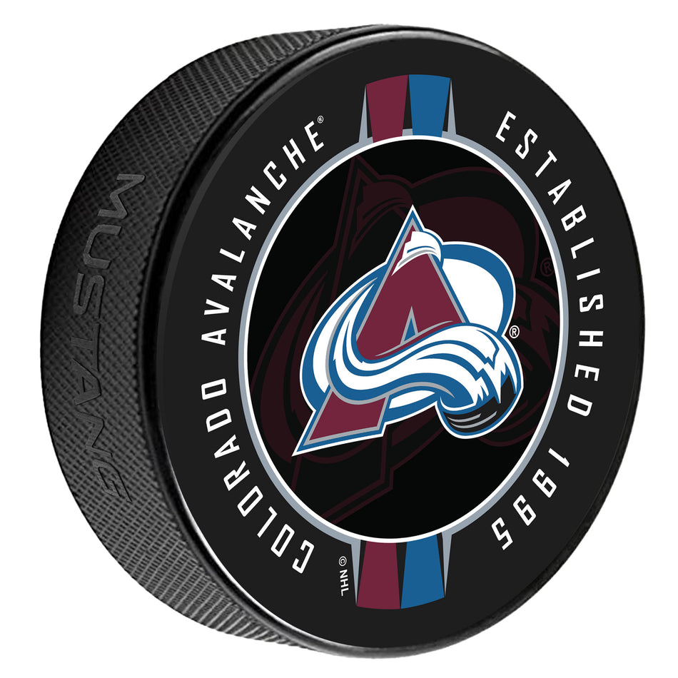 Colorado Avalanche Puck | Ribbon Printed