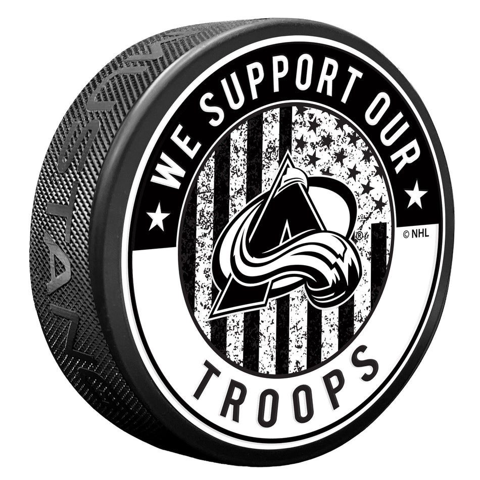 Colorado Avalanche Puck - Military Appreciation