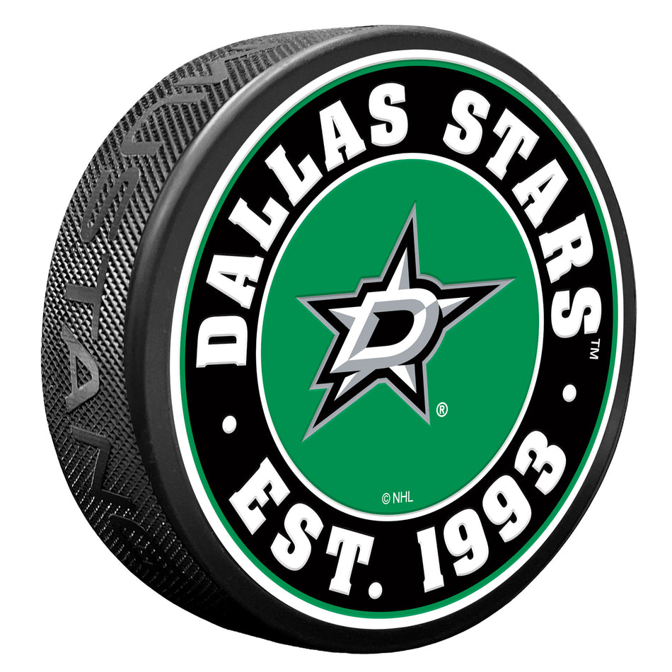 Dallas Stars Puck - Established Textured