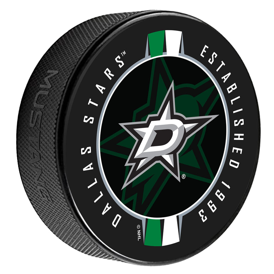 Dallas Stars Puck | Ribbon Printed