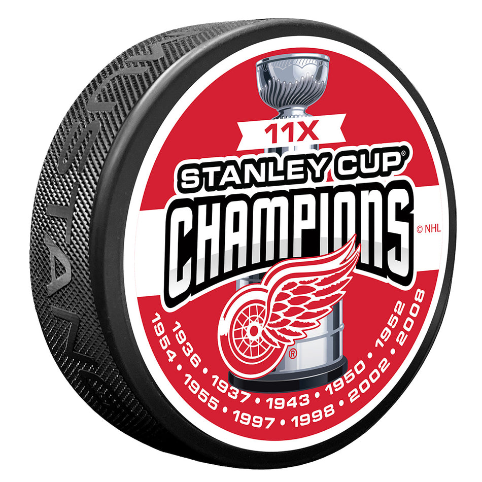 Detroit Red Wings Puck -  11 TIME CHAMPS