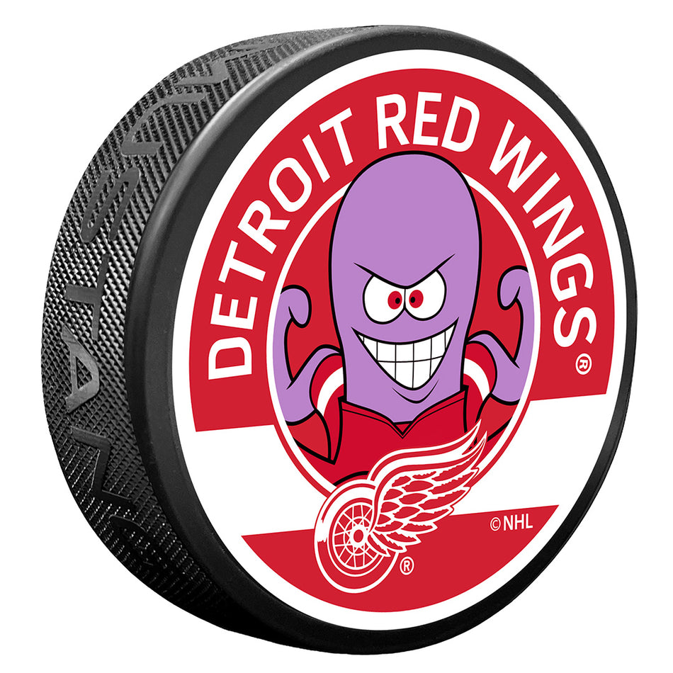 Detroit Red Wings Al The Octopus Mascot Textured Puck