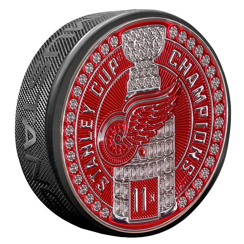 Detroit Red Wings Stanley Cup Dynasty Puck Design Trimflexx