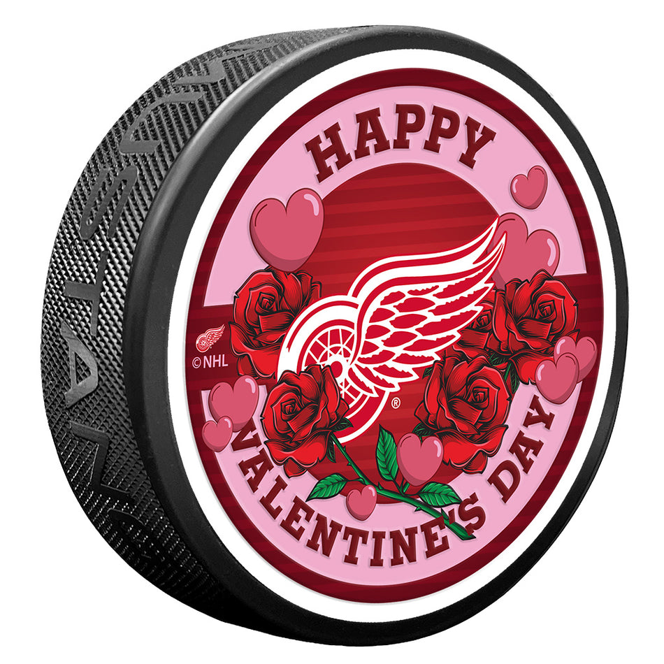 Valentine's Day Detroit Red Wings Puck