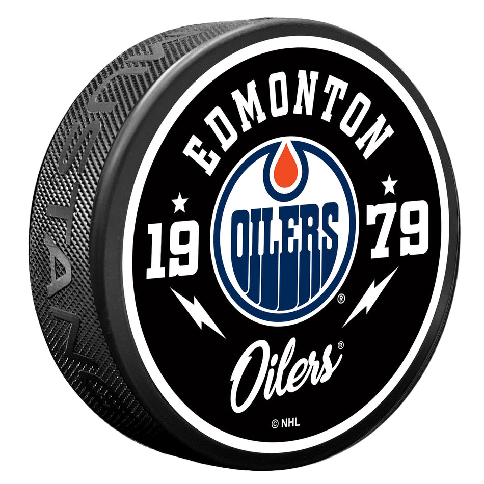 Edmonton Oilers Puck - Bolt