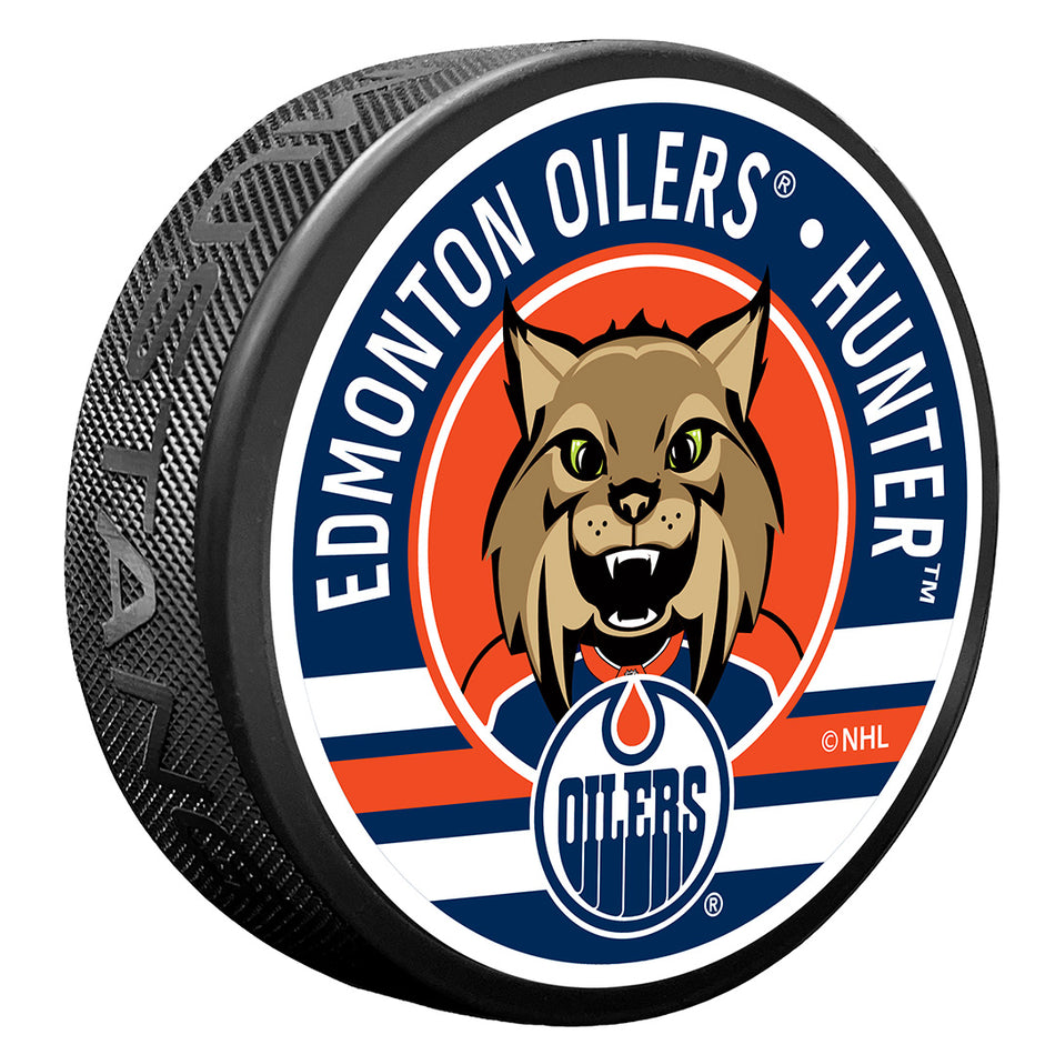 Edmonton Oilers Hunter Mascot Textured Puck