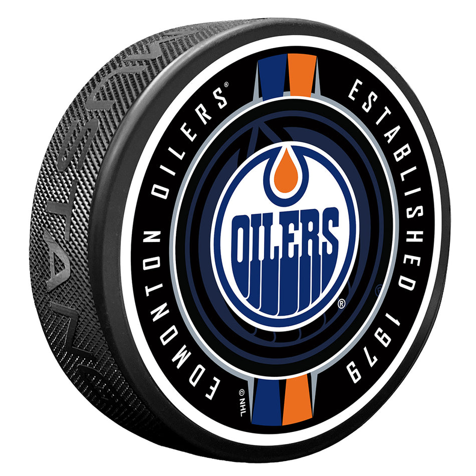 Edmonton Oilers Puck - Ribbon