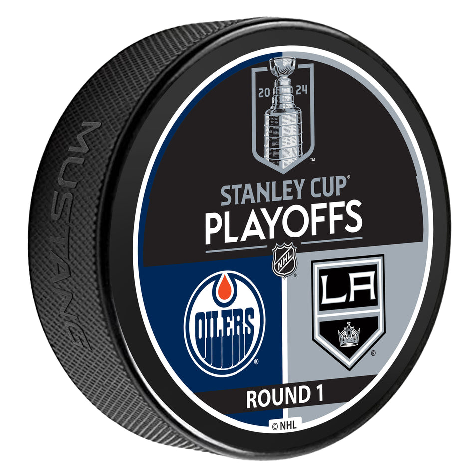 2024 NHL Stanley Cup Playoffs Puck | Edmonton Oilers  / LA Kings Match Up