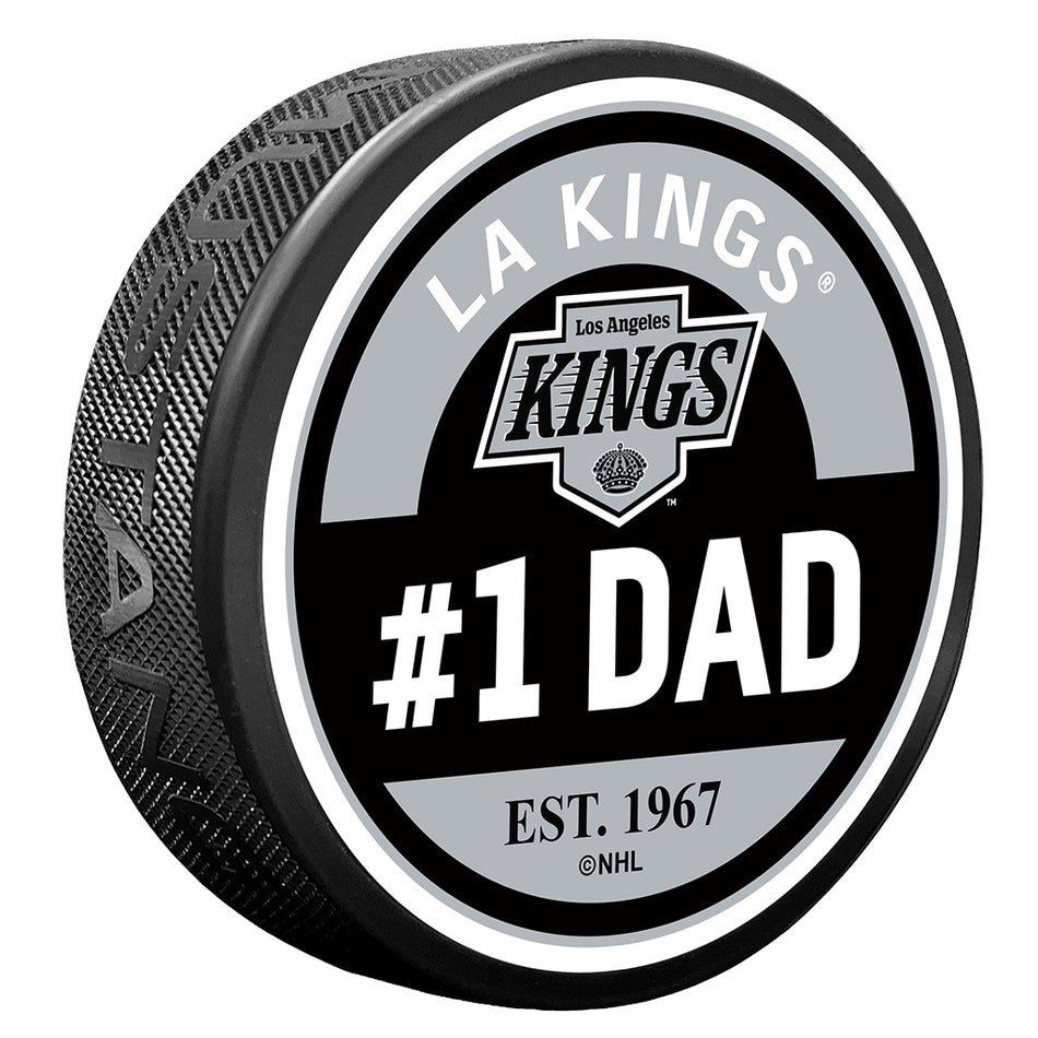 Los Angeles Kings #1 Dad Textured Puck