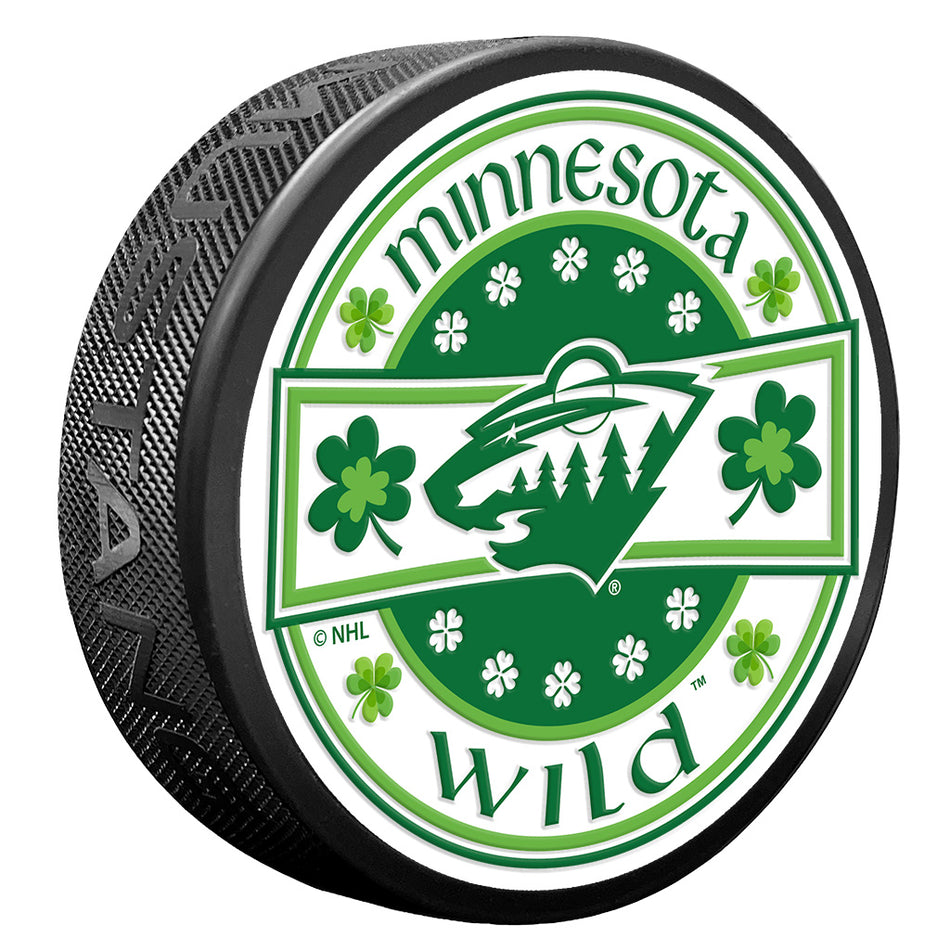 Minnesota Wild Lucky St. Patrick's Day Puck