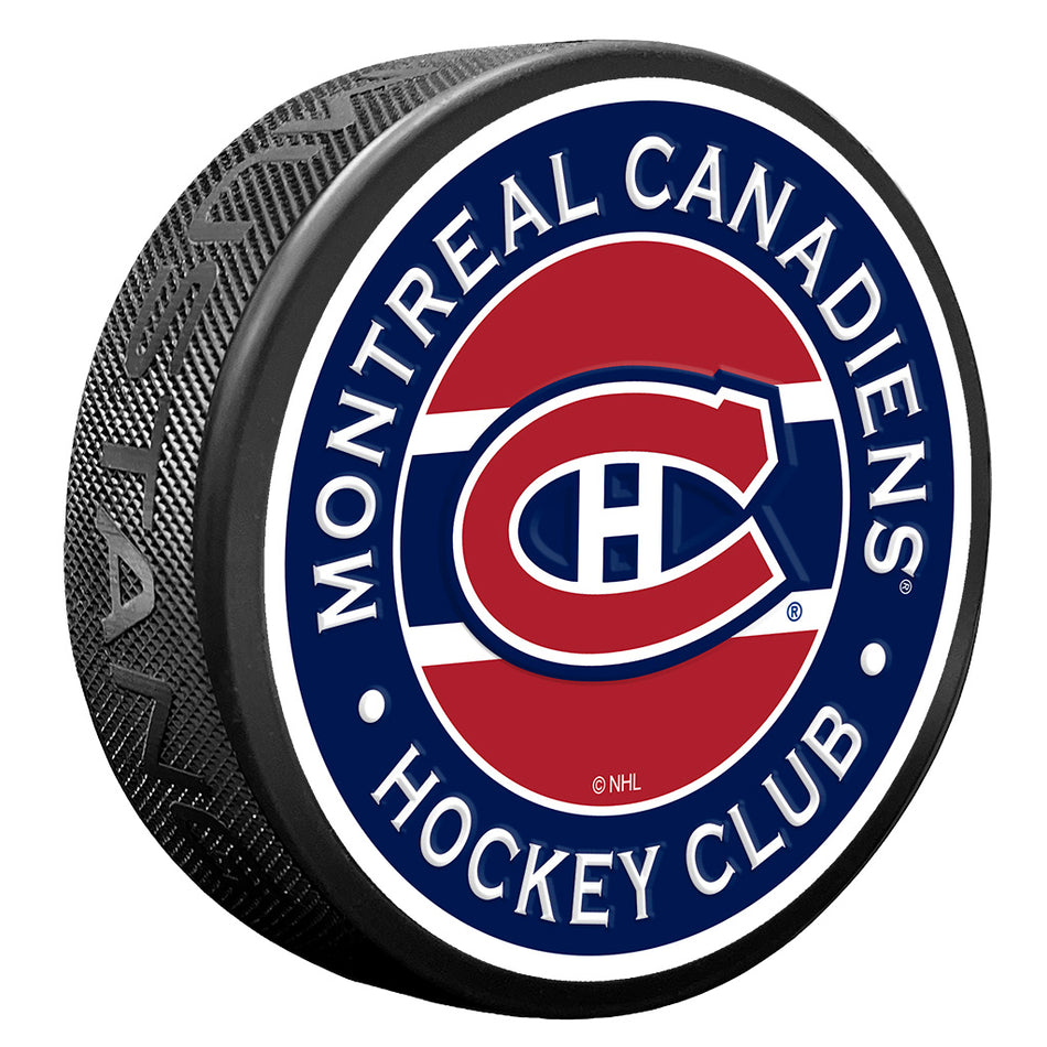 Montreal Canadiens Puck - Stripe Design