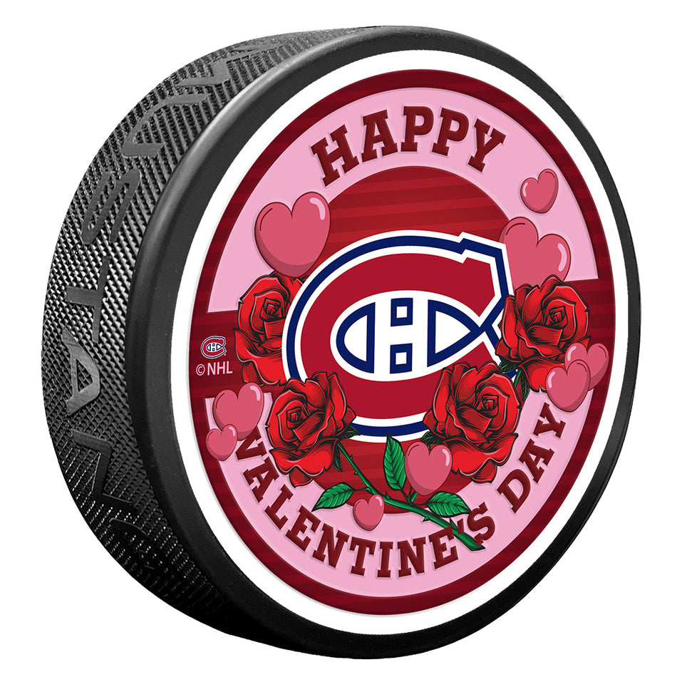 Valentine's Day Montreal Canadians Puck