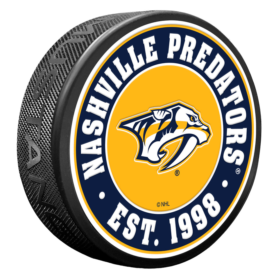 Nashville Predators Established Textured Puck