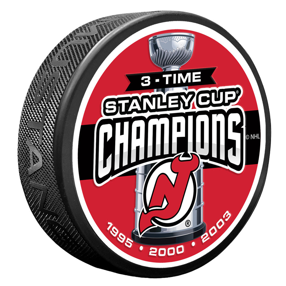 New Jersey Devils Puck -  3 TIME CHAMPS