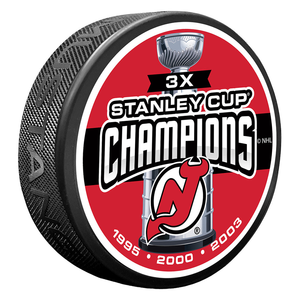 New Jersey Devils Puck -  3 TIME CHAMPS