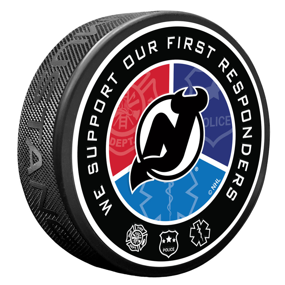 New Jersey Devils Puck - First Responder