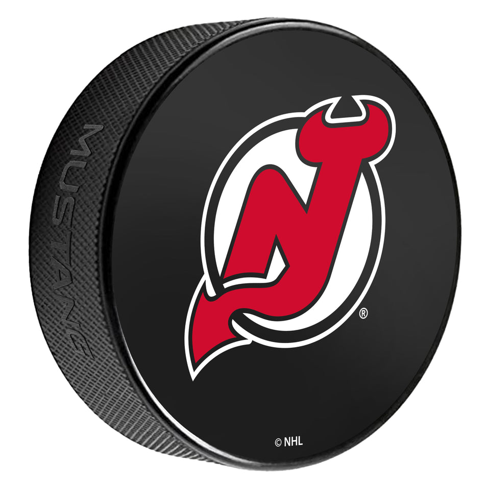 New Jersey Devils Puck | Printed Primary Logo