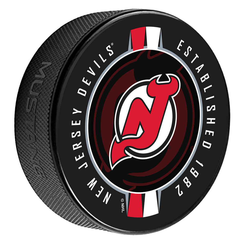 New Jersey Devils Puck | Ribbon Printed