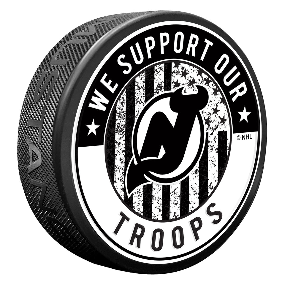 New Jersey Devils Puck - Military Appreciation