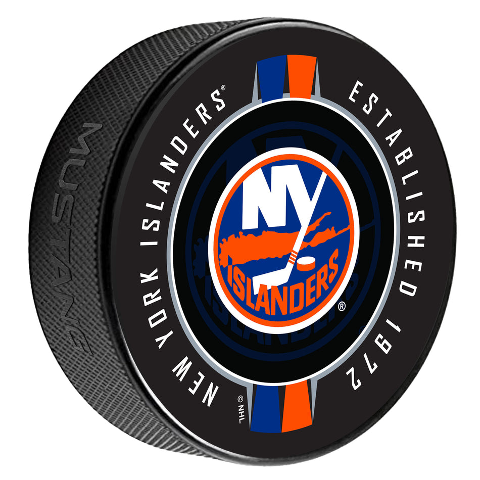 New York Islanders Puck | Ribbon Printed