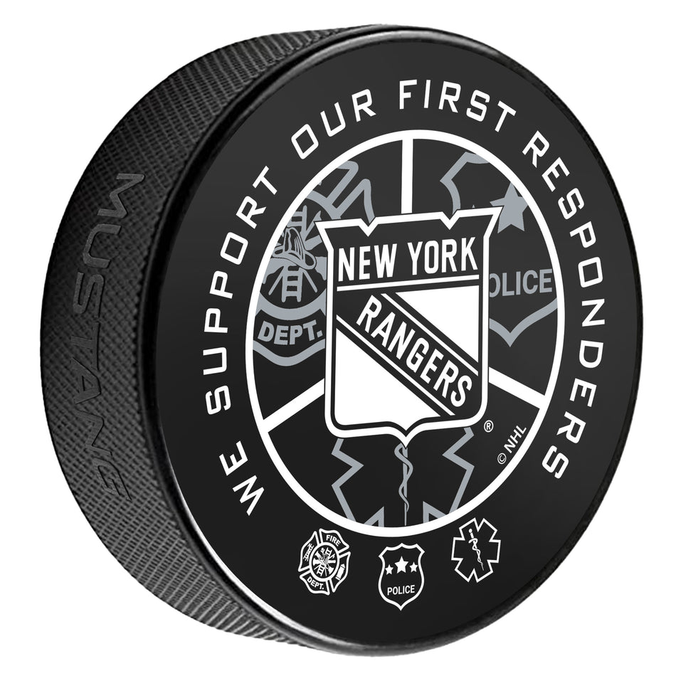 New York Rangers Puck | Printed First Responders