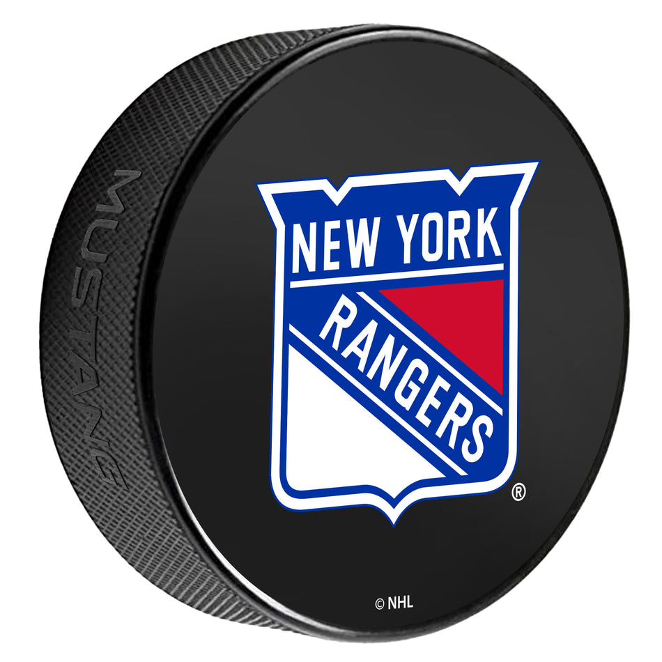 New York Rangers Puck | Printed Primary Logo
