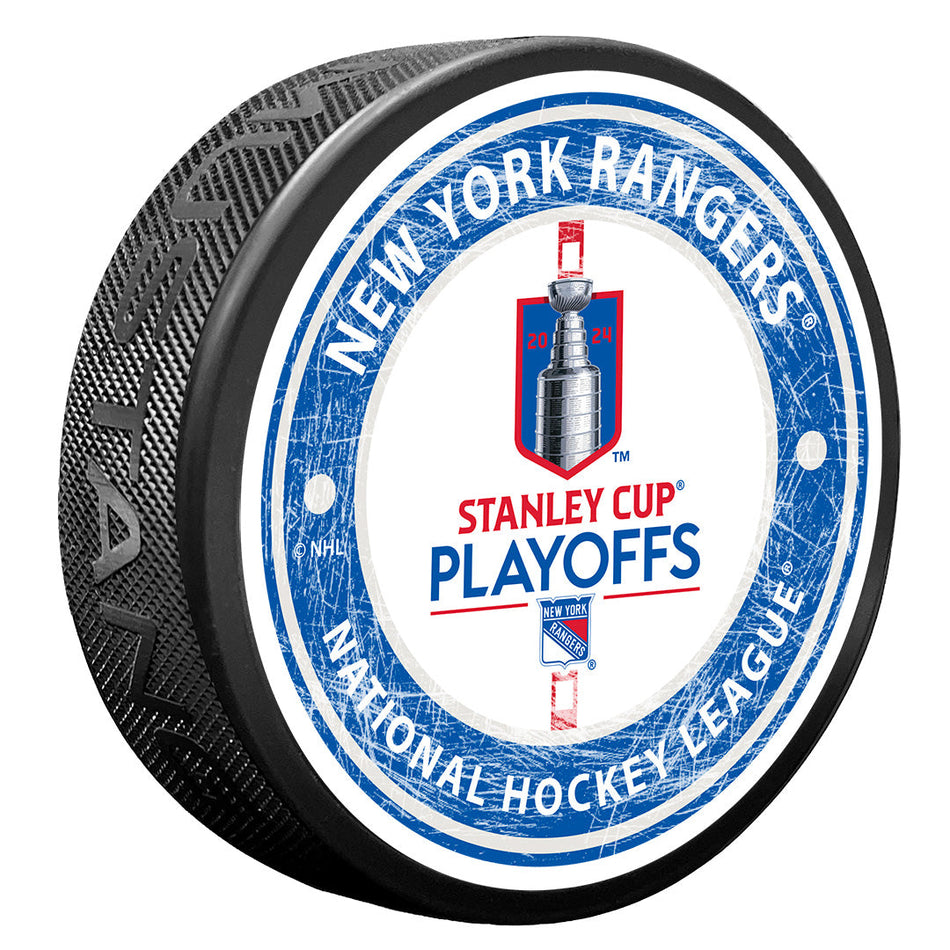 New York Rangers Puck | 2024 Stanley Cup Playoffs Center Ice