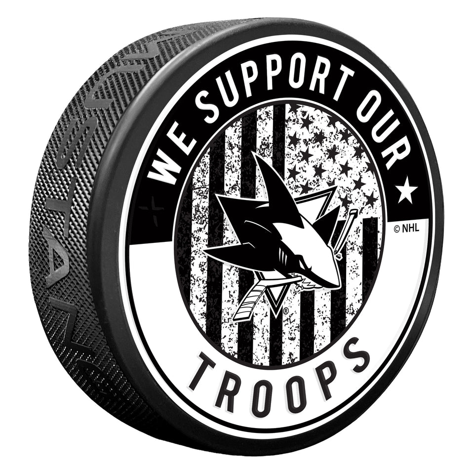 San Jose Sharks Puck - Military Appreciation