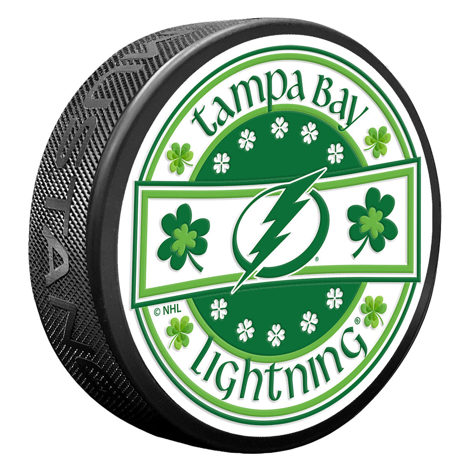 Tampa Bay Lightning Lucky St. Patricks Day Puck