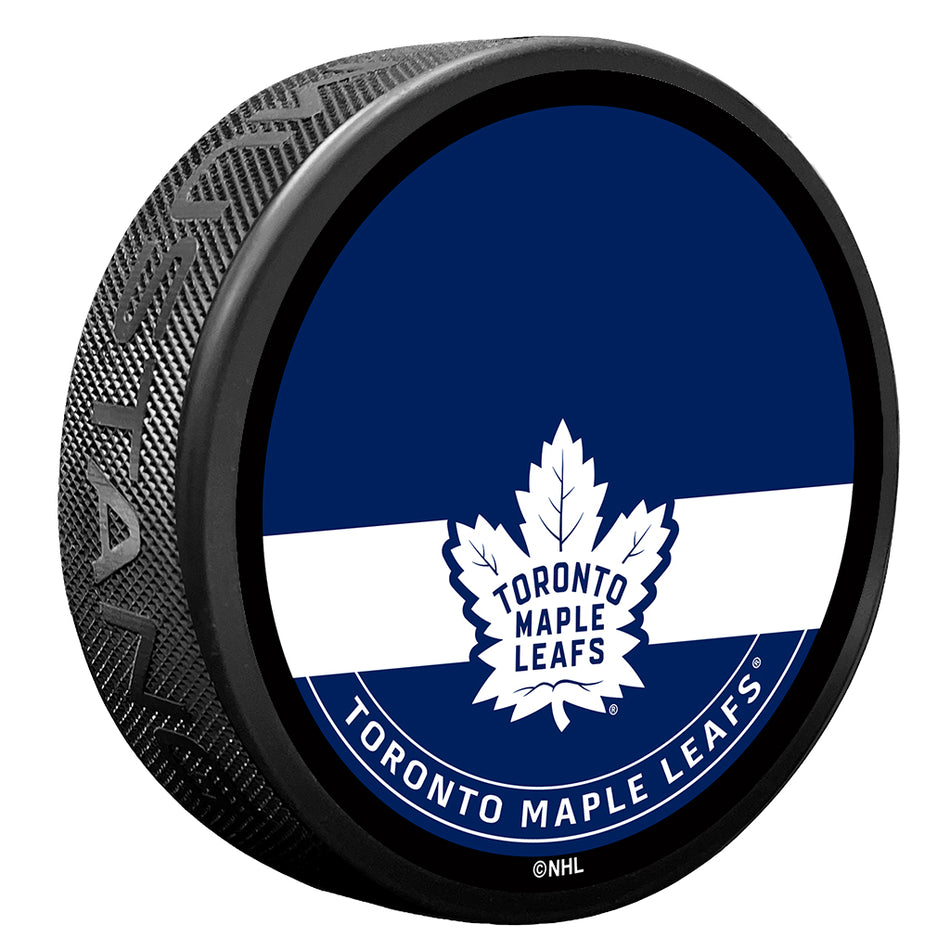 Toronto Maple Leafs Autograph Puck with Texture
