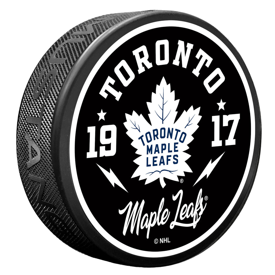 Toronto Maple Leafs Puck - Bolt