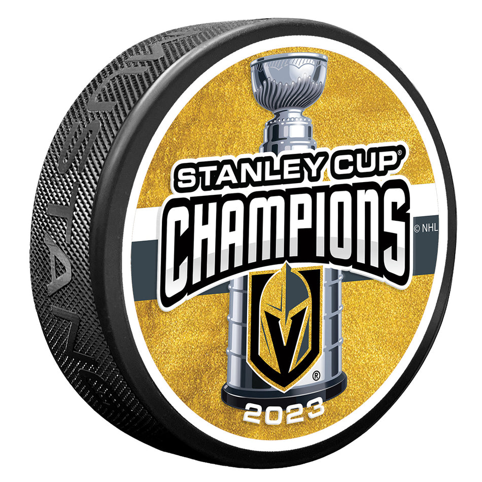 Vegas Golden Knights Stanley Cup Champions Puck -  2023 CHAMPS
