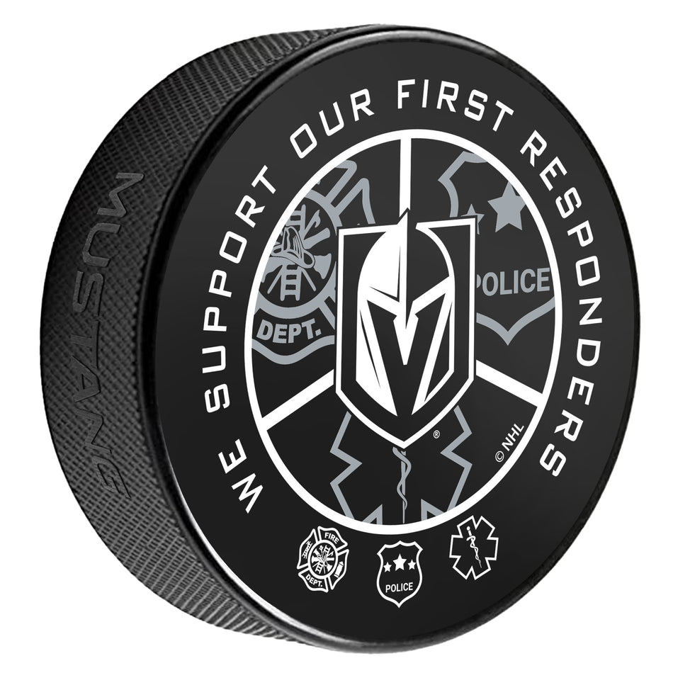 Vegas Golden Knights Puck | Printed First Responders