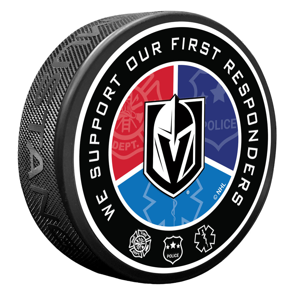 Vegas Golden Knights Puck - First Responder