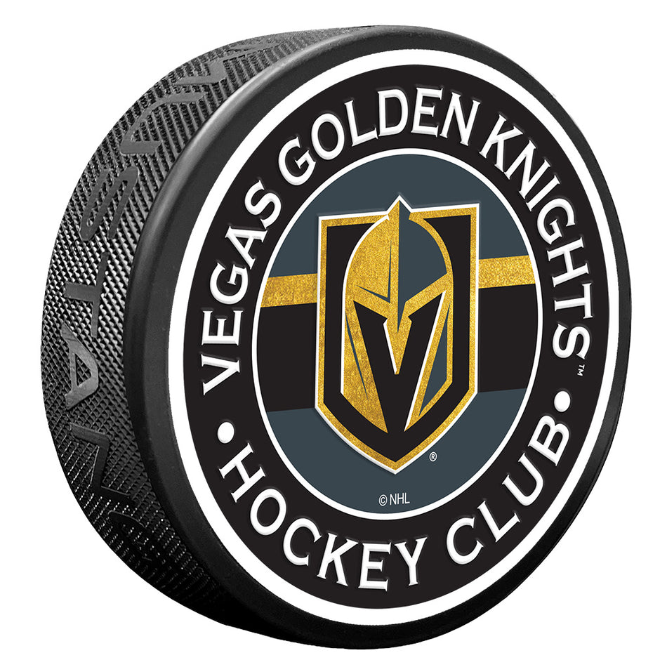 Vegas Golden Knights Puck - Stripe Design