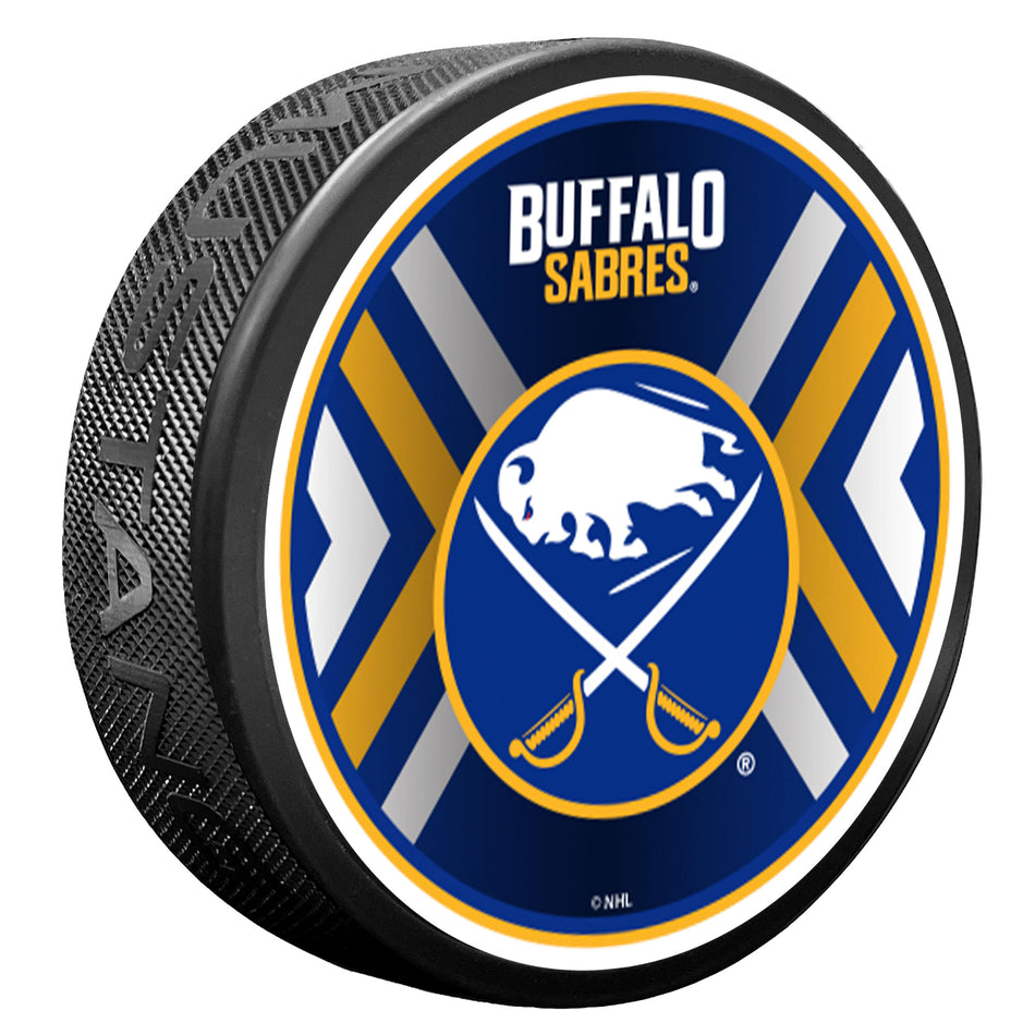 Buffalo Sabres Puck - Double Chevron