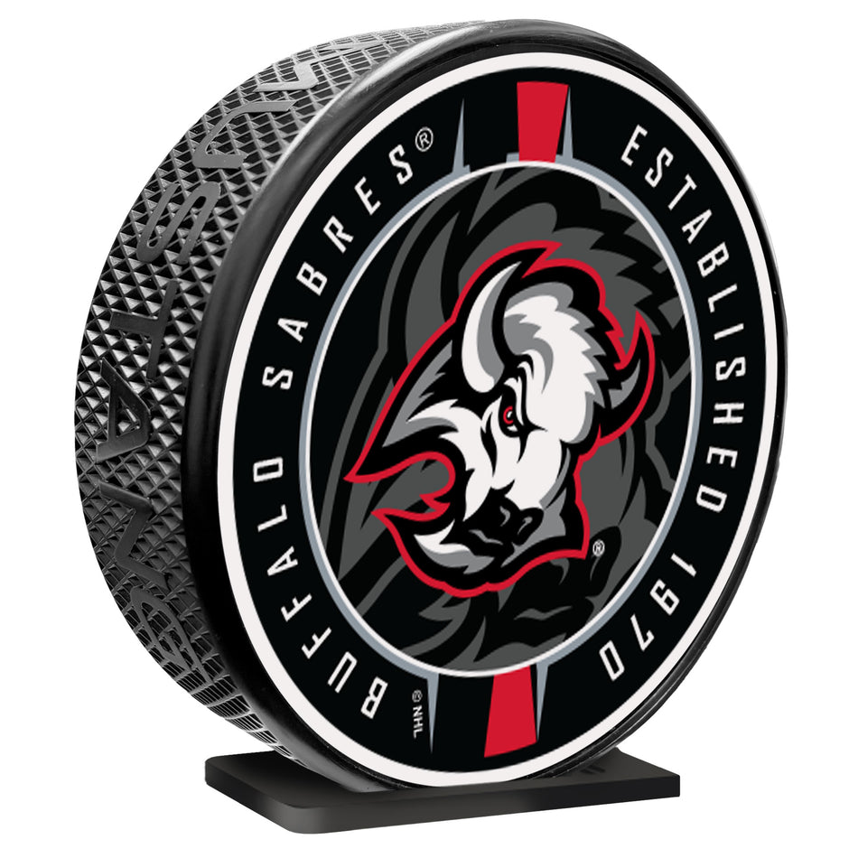 Buffalo Sabres Goathead | Ribbon MEGA Puck