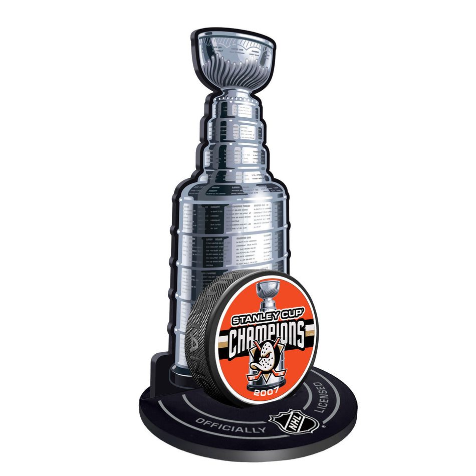 Anaheim Ducks Stanley Cup Champions Puck Stand