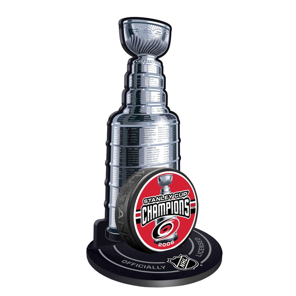 Carolina Hurricanes Stanley Cup Champions Puck Stand